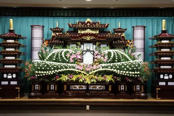 玉泉院 南熊本本館で葬儀を行なった写真