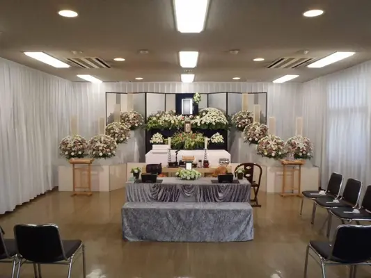 愛染院会館で葬儀を行なった写真