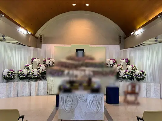 立川市斎場で葬儀を行なった写真
