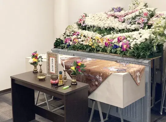 れんげセレモニー 四天王寺ホールで葬儀を行なった写真