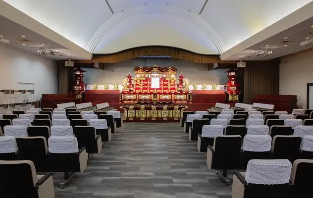 玉泉院 築添会館で葬儀を行なった写真
